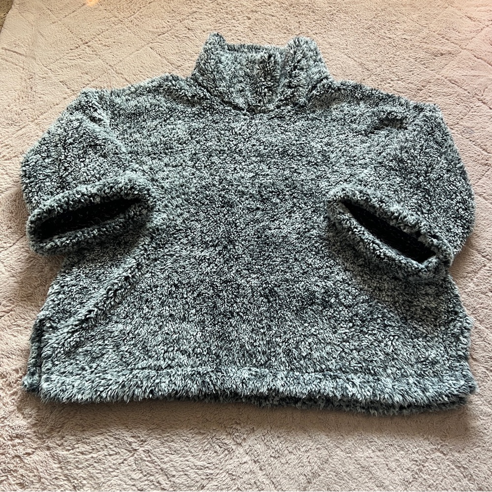 Anthropologie Sunday In Brooklyn Oversized Sherpa Sweater Preppy Size XS/S